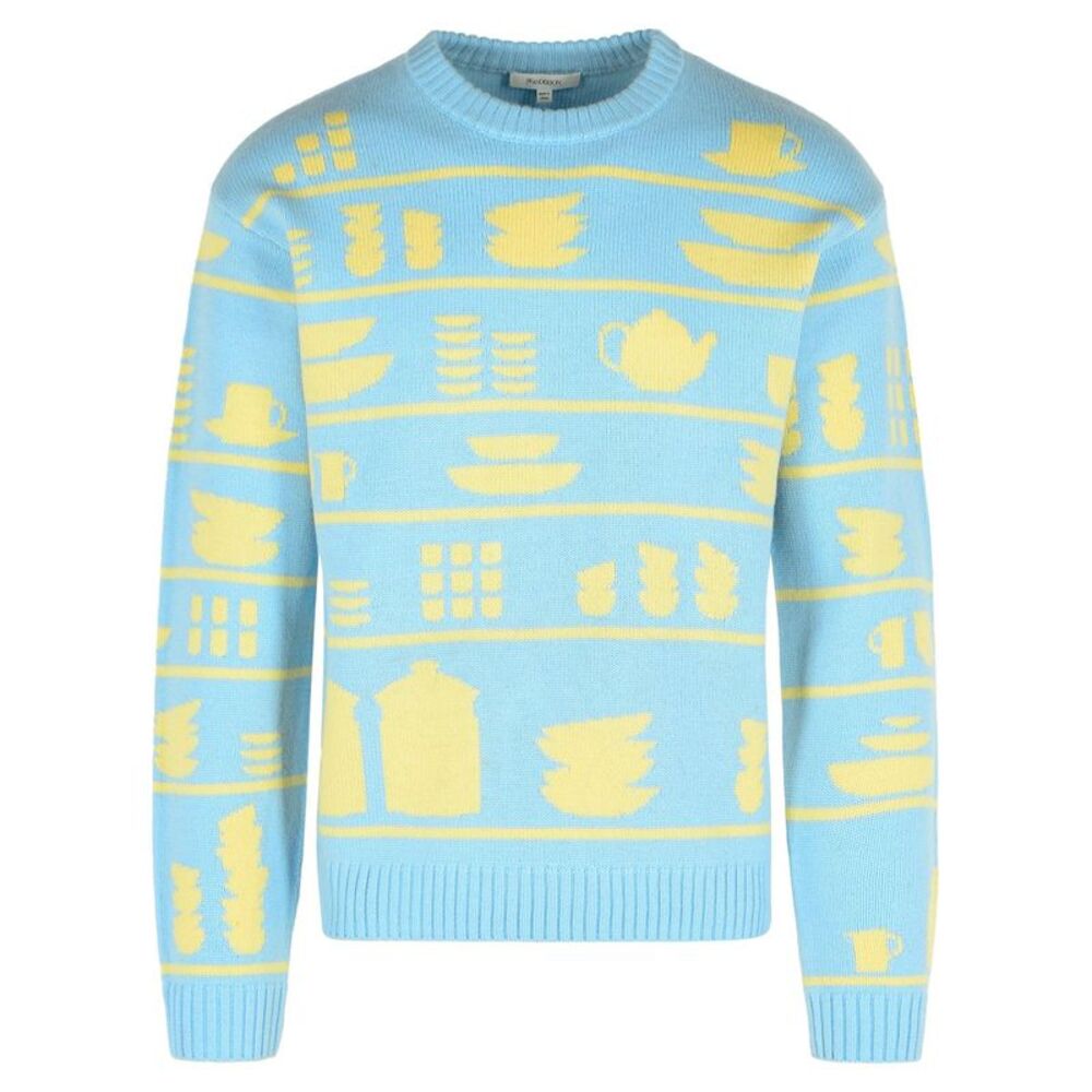 Jw Anderson Light Blue Wool Sweater Men